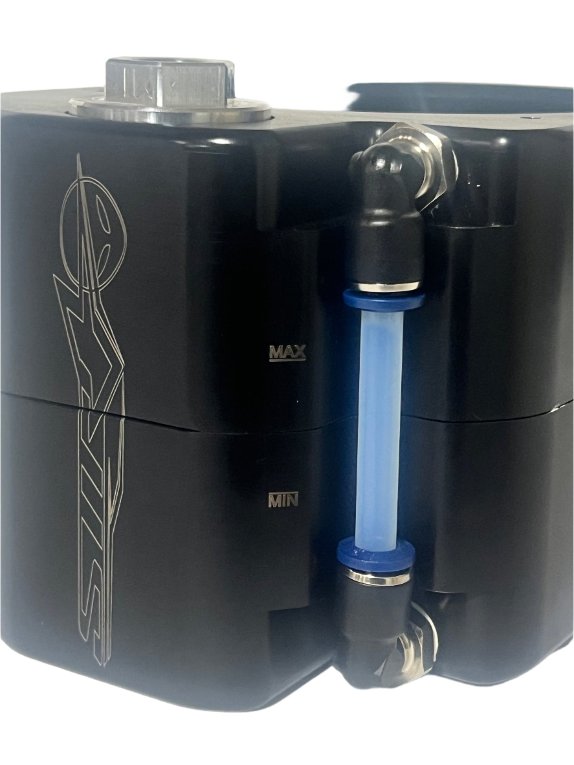 STR Mercury Billet Trim Pump Reservoir  Close Up